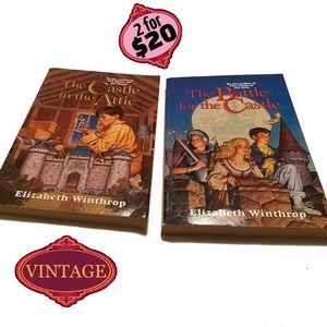 Set of 2 Books Castle in the Attic + Battle Sequel Elizabeth Winthrop YA Novels